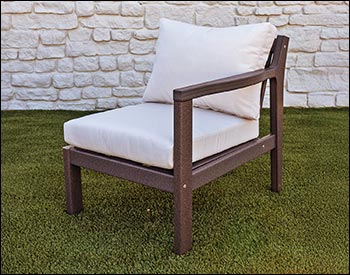 Poly Lumber Bayside Breeze Deep Seat Left Chair