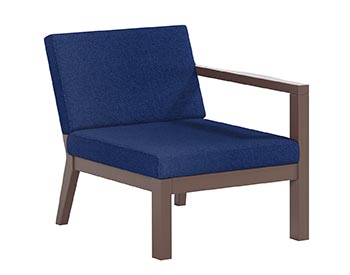 Poly Lumber Bayside Breeze Deep Seat Left Chair