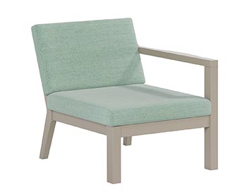 Poly Lumber Bayside Breeze Deep Seat Left Chair
