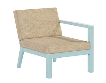 Poly Lumber Bayside Breeze Deep Seat Left Chair