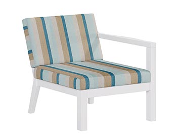 Poly Lumber Bayside Breeze Deep Seat Left Chair
