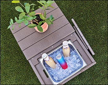 Poly Lumber Bayside Breeze Deep Seat Storage/Ice Table