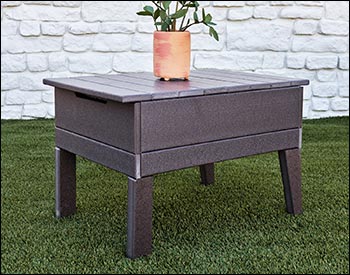 Poly Lumber Bayside Breeze Deep Seat Storage/Ice Table