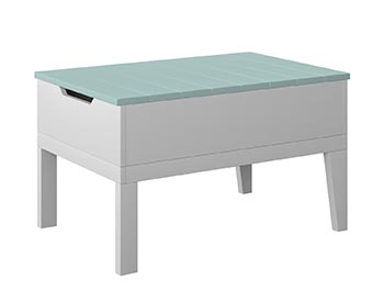 Poly Lumber Bayside Breeze Deep Seat Storage/Ice Table