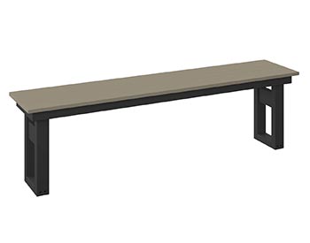 Poly Lumber Bayside Modern 64" Dining Bench