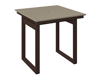 Poly Lumber Bayside Modern 38" Square Table