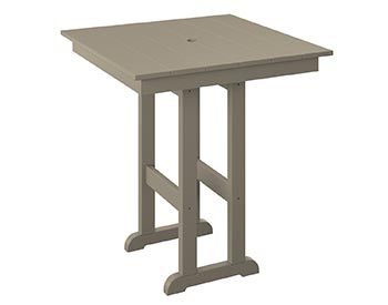 Poly Lumber Bayside 33" Square Table