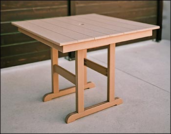 Poly Lumber Bayside 33" Square Table
