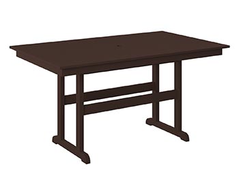 Poly Lumber Bayside 38" x 64" Rectangle Table