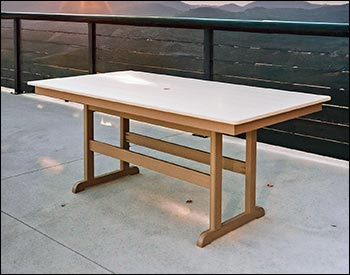 Poly Lumber Bayside 38" x 64" Rectangle Table