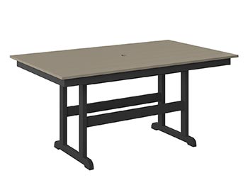 Poly Lumber Bayside 38" x 64" Rectangle Table