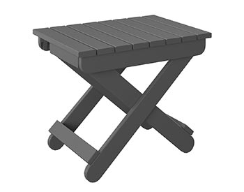 Poly Lumber Bayside Folding End Table