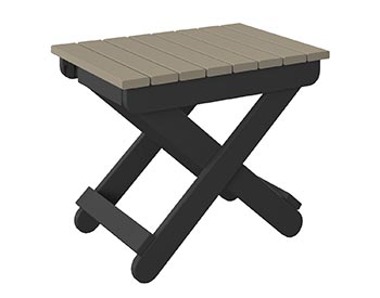 Poly Lumber Bayside Folding End Table