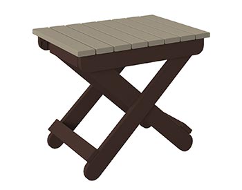 Poly Lumber Bayside Folding End Table