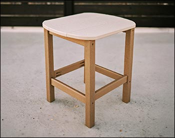 Poly Lumber Bayside Oval End Table