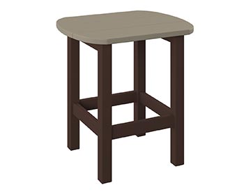 Poly Lumber Bayside Oval End Table