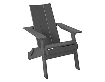 Poly Lumber Bayside Modern Folding Adirondack Chair