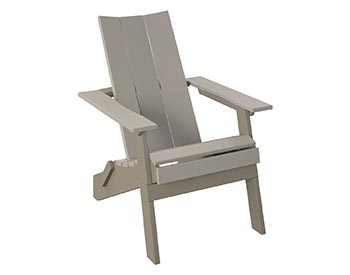 Poly Lumber Bayside Modern Folding Adirondack Chair