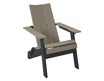Poly Lumber Bayside Modern Folding Adirondack Chair