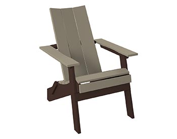 Poly Lumber Bayside Modern Folding Adirondack Chair