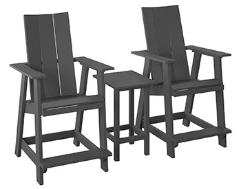 Poly Lumber Bayside Modern Balcony Set