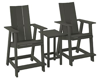 Poly Lumber Bayside Modern Balcony Set