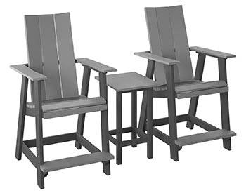 Poly Lumber Bayside Modern Balcony Set