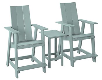 Poly Lumber Bayside Modern Balcony Set