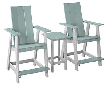 Poly Lumber Bayside Modern Balcony Set