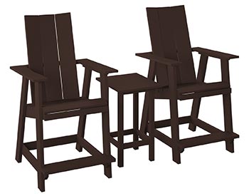 Poly Lumber Bayside Modern Balcony Set