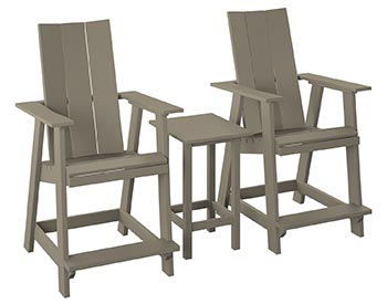 Poly Lumber Bayside Modern Balcony Set