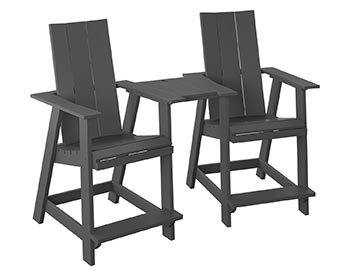 Poly Lumber Bayside Modern Tete-a-Tete