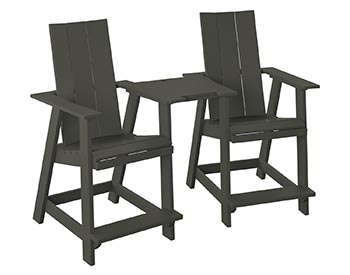 Poly Lumber Bayside Modern Tete-a-Tete