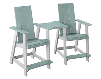 Poly Lumber Bayside Modern Tete-a-Tete