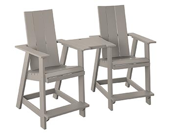 Poly Lumber Bayside Modern Tete-a-Tete