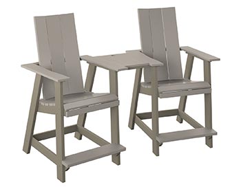 Poly Lumber Bayside Modern Tete-a-Tete