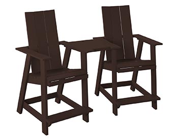 Poly Lumber Bayside Modern Tete-a-Tete