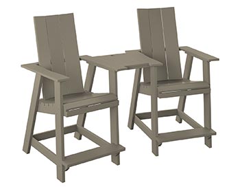 Poly Lumber Bayside Modern Tete-a-Tete