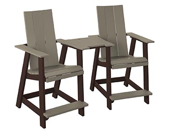 Poly Lumber Bayside Modern Tete-a-Tete