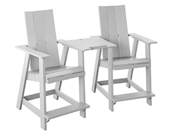 Poly Lumber Bayside Modern Tete-a-Tete