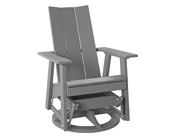 Poly Lumber Bayside Modern Swivel Glider