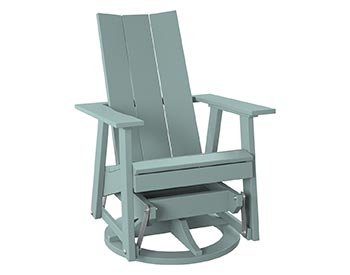 Poly Lumber Bayside Modern Swivel Glider