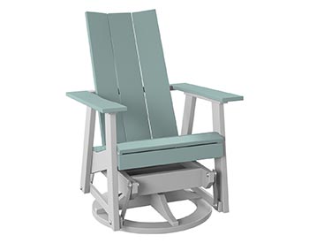 Poly Lumber Bayside Modern Swivel Glider