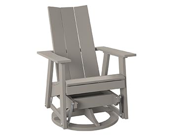 Poly Lumber Bayside Modern Swivel Glider