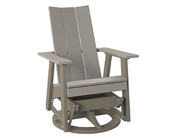 Poly Lumber Bayside Modern Swivel Glider