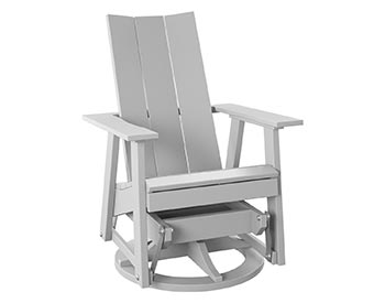 Poly Lumber Bayside Modern Swivel Glider