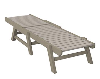 Poly Lumber Bayside Chaise Lounge