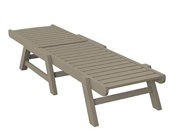 Poly Lumber Bayside Chaise Lounge