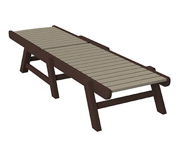 Poly Lumber Bayside Chaise Lounge