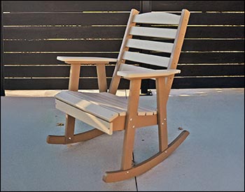 Poly Lumber Bayside Slat Back Rocking Chair